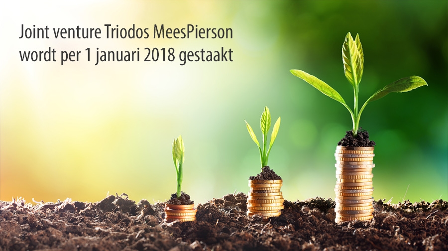 Joint venture Triodos MeesPierson  wordt per 1 januari 2018 gestaakt