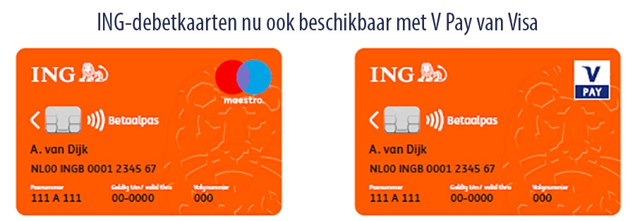 ING-debetkaarten nu ook beschikbaar Pay Visa