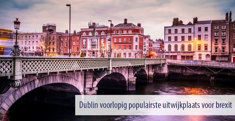 Dublin voorlopig populairste uitwijkplaats voor brexit