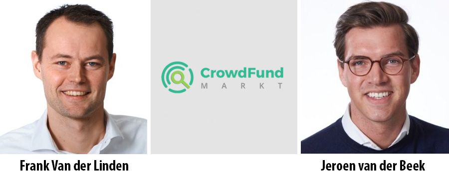 Frank van der Linden en Jeroen van der Beek, oprichters van Crowdfundmarkt.nl
