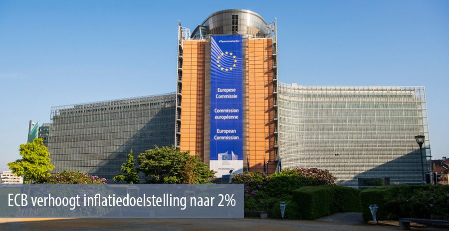 ECB verhoogt inflatiedoelstelling naar 2%