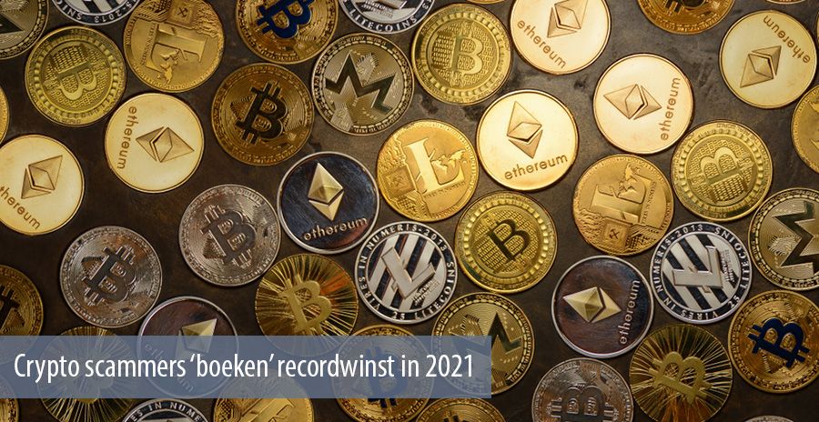 Crypto scammers ‘boeken’ recordwinst in 2021