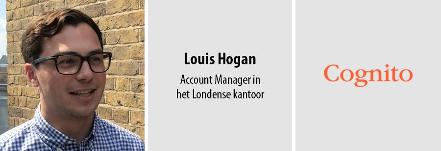 Louis Hogan, account manager in het Londense kantoor van Cognito.