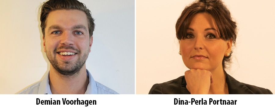 Demian Voorhagen en Dina-Perla Portnaar