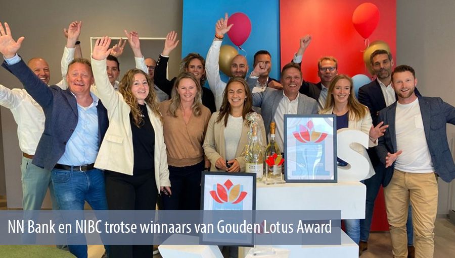 NN Bank en NIBC trotse winnaars van Gouden Lotus Award