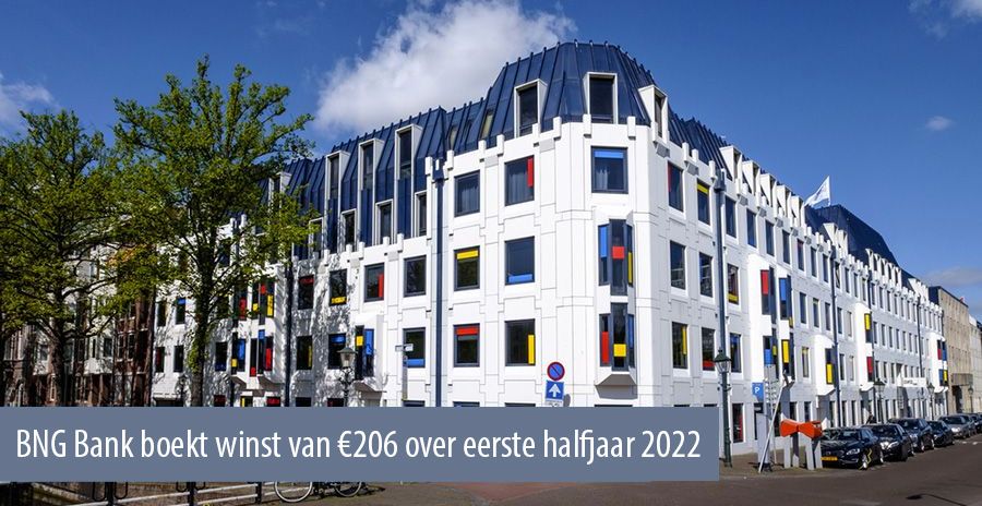 BNG Bank boekt winst van €206 over eerste halfjaar 2022