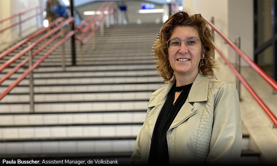 Paula Busscher, Assistent Manager, de Volksbank
