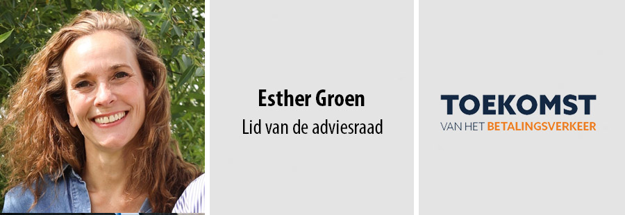 Esther Groen, lid van de adviesraad van het Toekomst van het Betalingsverkeer congres