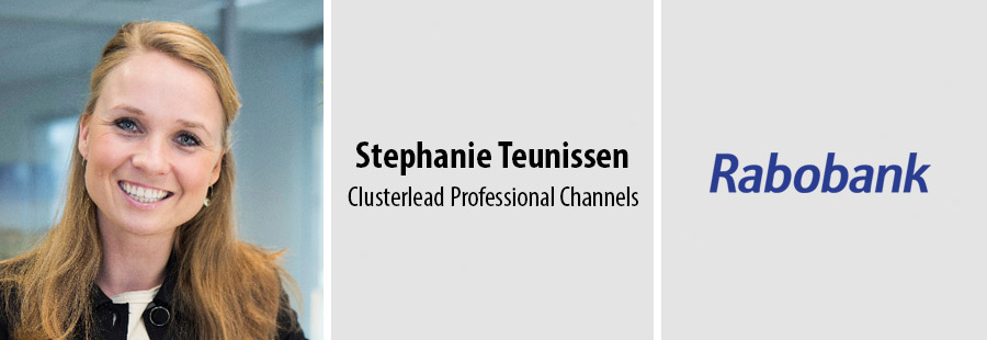 Stephanie Teunissen, Clusterlead Professional Channels bij Rabobank