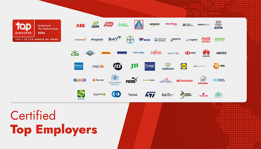 Financiële sector sterk vertegenwoordigd in Top Employers 2026 Financiële sector sterk vertegenwoordigd in Top Employers 2026