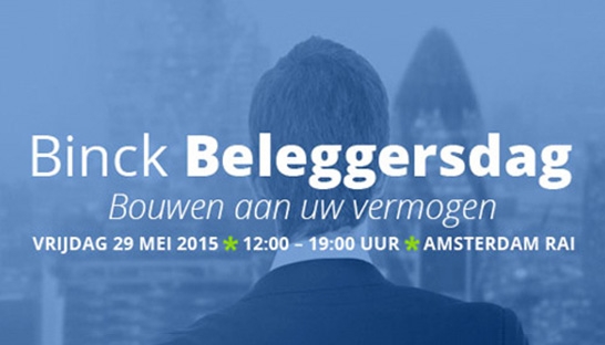 Binck organiseert Beleggersdag in Amsterdam RAI 