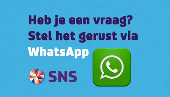 SNS breidt proef WhatsApp als servicekanaal uit