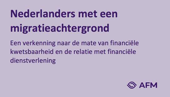 AFM: ‘Meer aandacht voor financieel kwetsbare Nederlanders met migratieachtergrond’