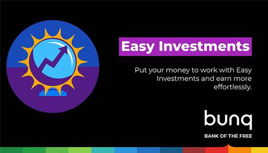 Bunq introduceert Easy Investments