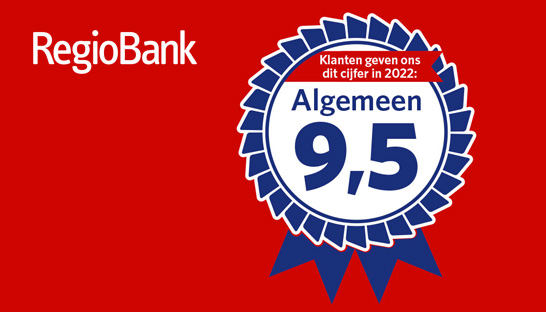 Consumenten benoemen RegioBank tot beste bank van Nederland