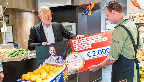 Groentehal Oosterik winnaar van RegioBank’s eerste editie Buurtzaamste Ondernemer