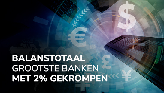 Balanstotaal van Nederlands grootste banken met 2% gekrompen