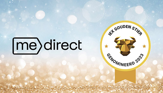 MeDirect uitgeroepen tot IEX Beste Keuze en maakt zich op voor Gouden Stier Awards