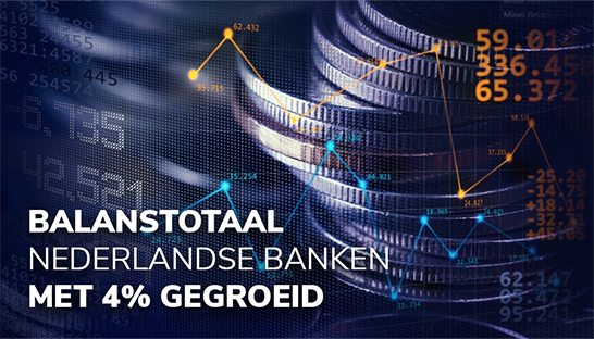 Balanstotaal Nederlandse banken met 4% gegroeid  