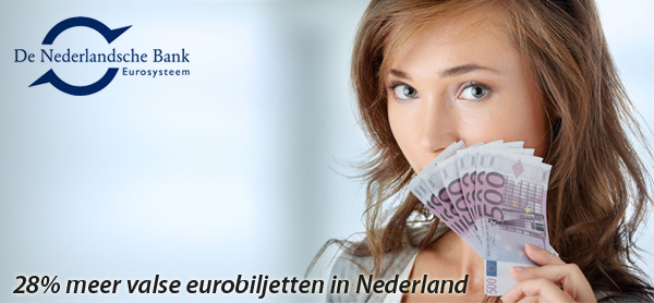 28 meer valse eurobiljetten in Nederland