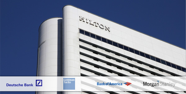 Zakenbanken begeleiden beursgang van Hilton